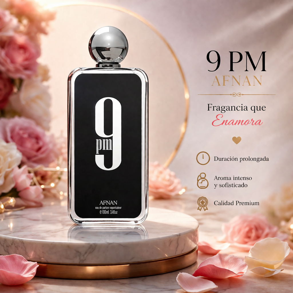 Afnan 9PM Eau de Parfum for Men | 100ml (3.4 oz) | Long-Lasting Fragrance